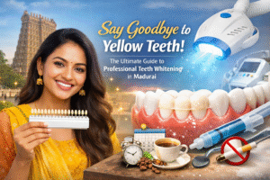 Say Goodbye to Yellow Teeth: The Ultimate Guide to Professional Teeth Whitening at Deivam Dental, Madurai